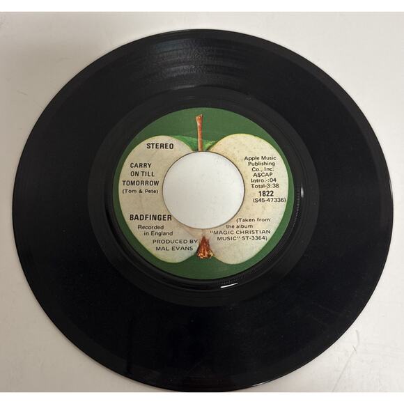 Badfinger No Matter What Carry On Till Tomorrow 7" 45 Record Vinyl Apple 1822 - Picture 2 of 3